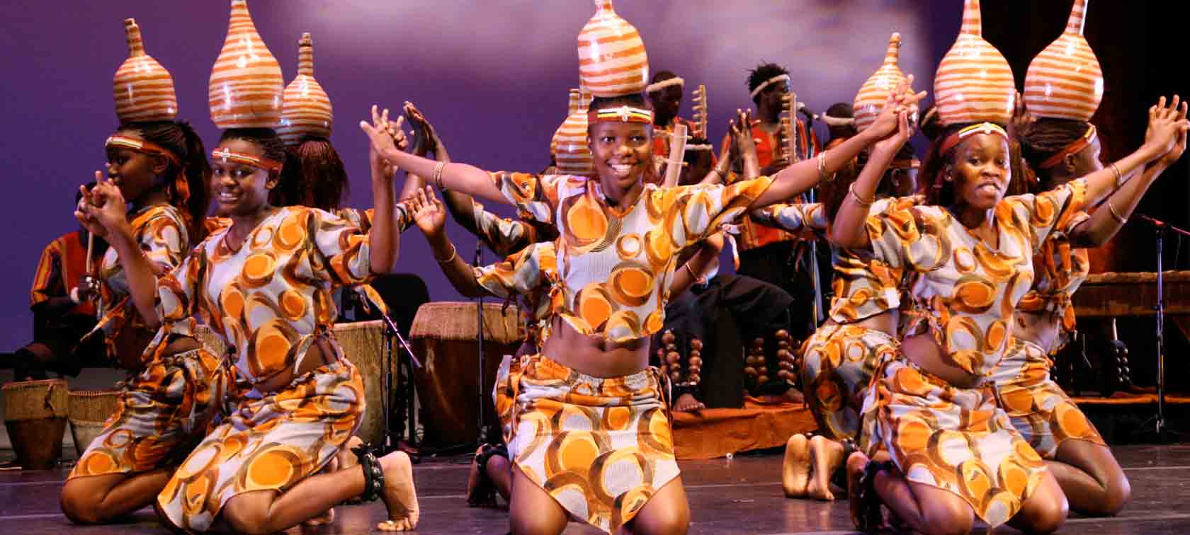 Group of dancers at cultural Gala Night in Kampala, an event leading to the Conference